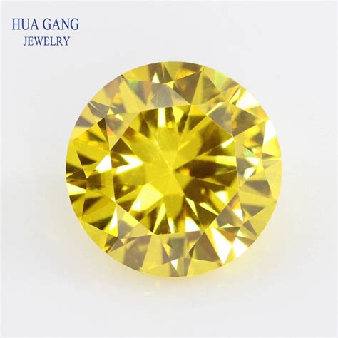 Aaaaa 11 20 20mm Ouro Amarelo Zirc Nia C Bica Redonda Brilhante Corte