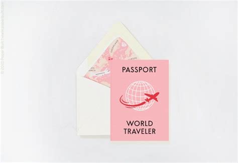 World Traveler Passport Invitation Airplane Birthday Plane Birthday Around The World Party