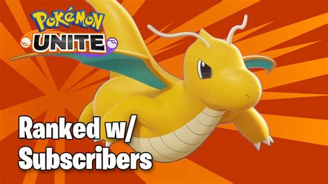 Pokemon Unite Livestream Ranked With Subscribers Youtube