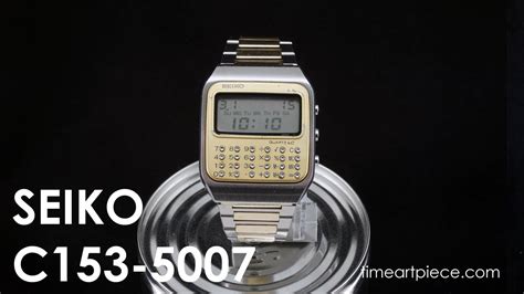 Seiko C Gold Vintage Digital Lcd Quartz Calculator Watch Youtube