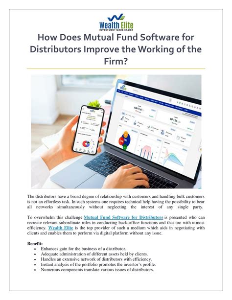 Ppt How Does Mutual Fund Software For Distributors Improve The