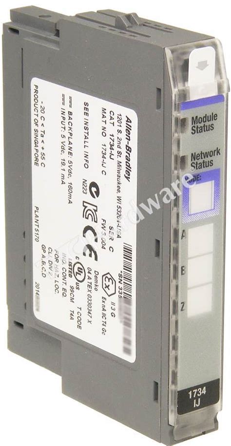 PLC Hardware Allen Bradley 1734 IJ POINT I O 5V DC Incremental Encoder