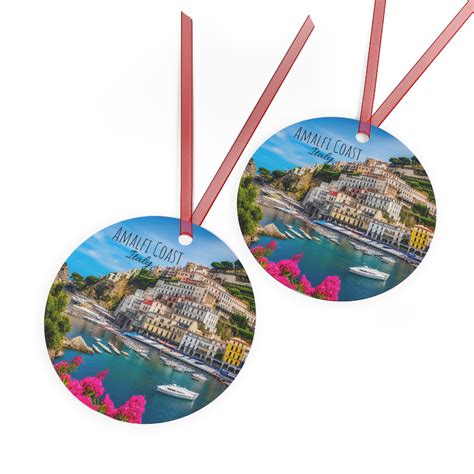 Amalfi Coast Christmas Ornament, Amalfi Coast Ornament, Italy Souvenir
