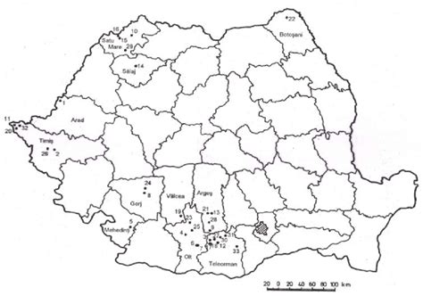 Fig. nr. 1 Emplacement of the investigated soil profiles | Download ... 