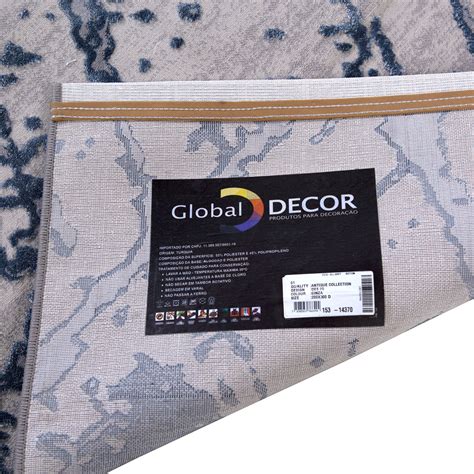 TAPETE ANTIQUE 1 45 X 2 50 M DES 05 CINZA Global Decor Tapetes