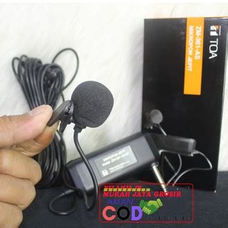 Jual Mic Toa Zm Mikropon Jepit Mix Clip On Mikrofone Kancing