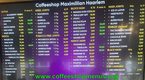 Maximillian Latest Menu Coffeeshopmenus Org