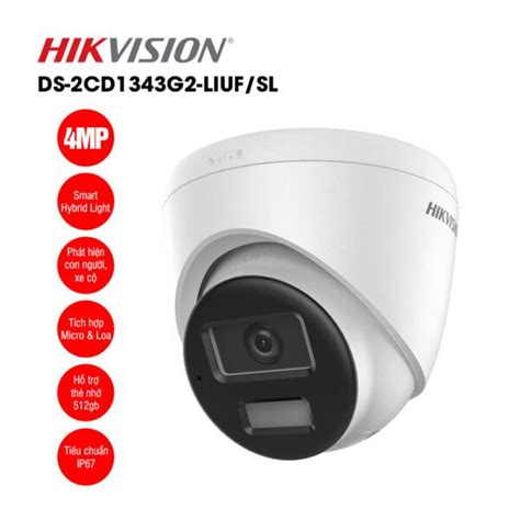 Camera IP 4MP HIKVISION DS 2CD1343G2 LIUF SL