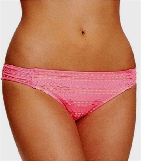 Hobie Hot Pink Crochet Side Tab Bikini Swim Bottom Us Small Walmart