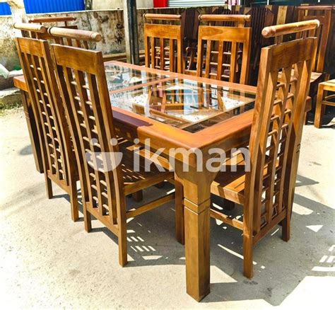 Teak Heavy Dining Table And 6 Chairs Code 83837 For Sale Kaduwela Ikman