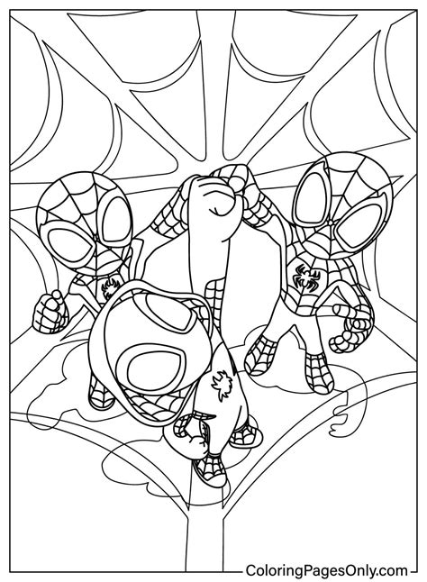 Spidey And His Amazing Friends Free Printable Coloring Pages