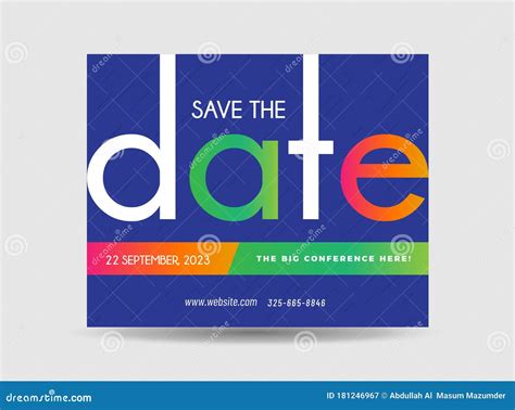 Corporate Business Postcard Design Save The Date Invitation Card