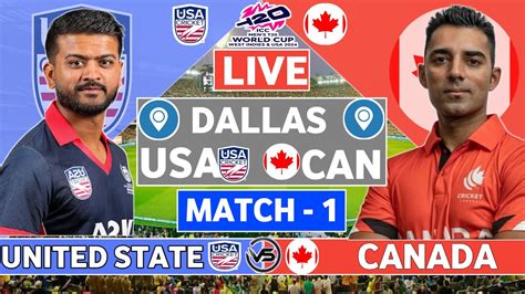 Live America Vs Canada Match Usa Vs Can Live Cricket Match Today