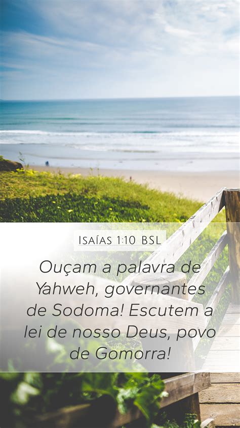 Isaías 1 10 BSL Mobile Phone Wallpaper Ouçam a palavra de Yahweh