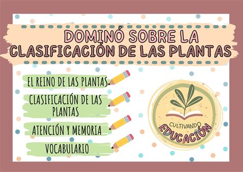 Profes Papel Tijera Domin Sobre La Clasificaci N De Las Plantas