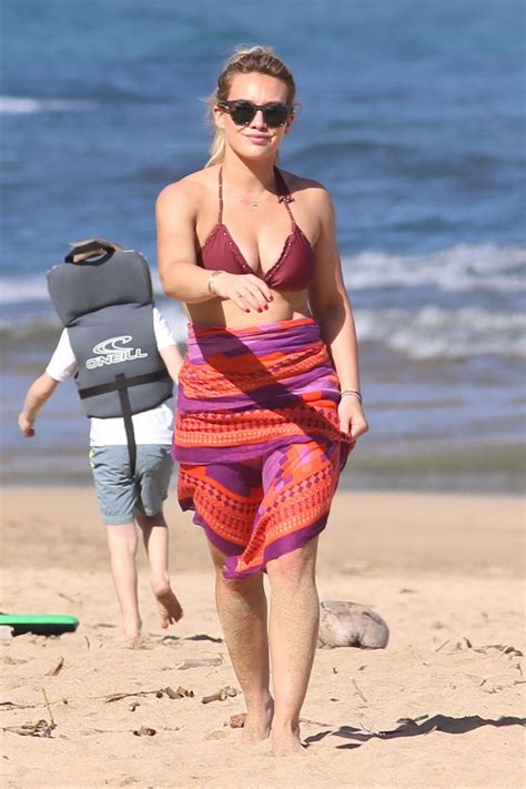 HILARY DUFF In Bikini At A Beach In Hawaii 01 01 2017 HawtCelebs