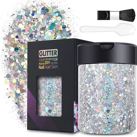 Holographic Ultra Fine Glitter Powder Mm Sequins G Chunky Body