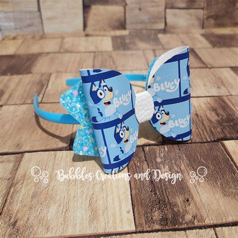 Bluey Headband Bubbles Creations And Design