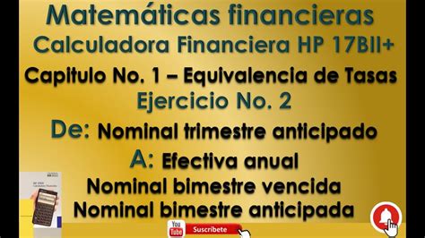 Matemáticas Financieras con la Calculadora Financiera Hewlett Packard