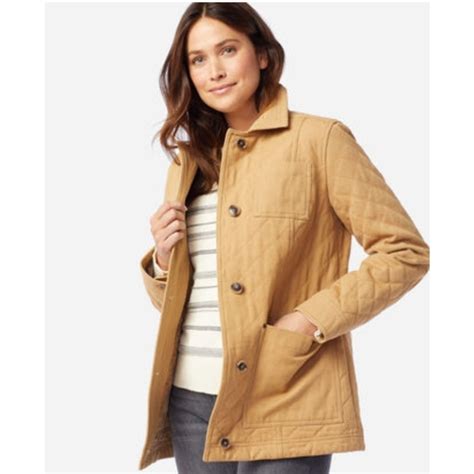 Pendleton Jackets Coats Womens Fern Quilted Canvas Barn Coat