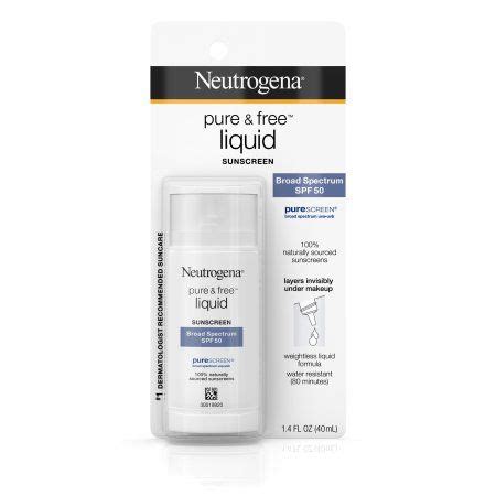 Neutrogena Sensitive Skin Face Liquid Sunscreen, SPF 50, 1.4 fl. oz ...