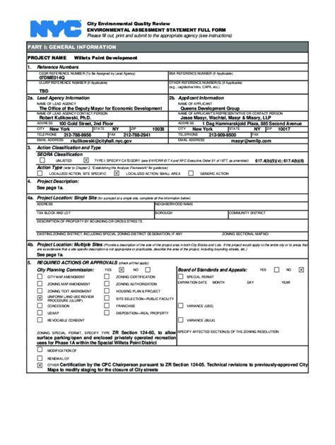 Fillable Online Eas Form Revised New York City Department