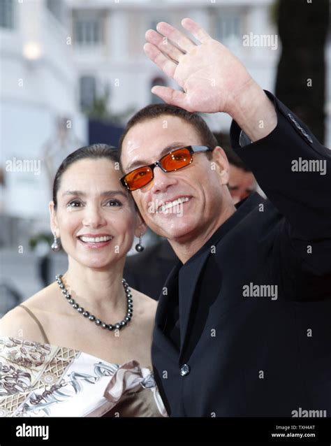 Jean Claude Van Damme And His Wife Gladys Portugues Arrive On The Red