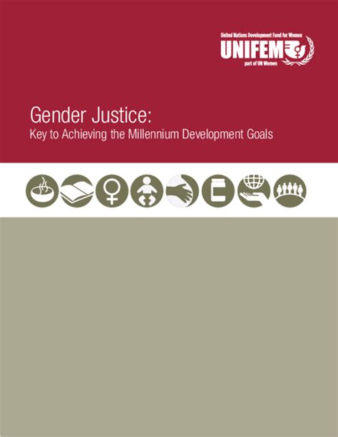 Pdf Gender Justice Key To Achieving The Millennium Development Goals Ginette Azcona