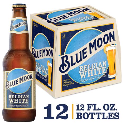 Blue Moon Belgian White Wheat Craft Beer 12 Pack 12 Fl Oz Bottles