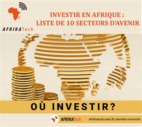 Investir En Afrique Liste De Secteurs D Avenir Afrikatech