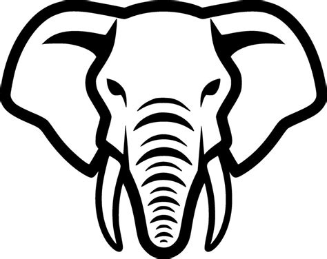 Elefante Minimalista Y Plano Logo Vector Ilustraci N