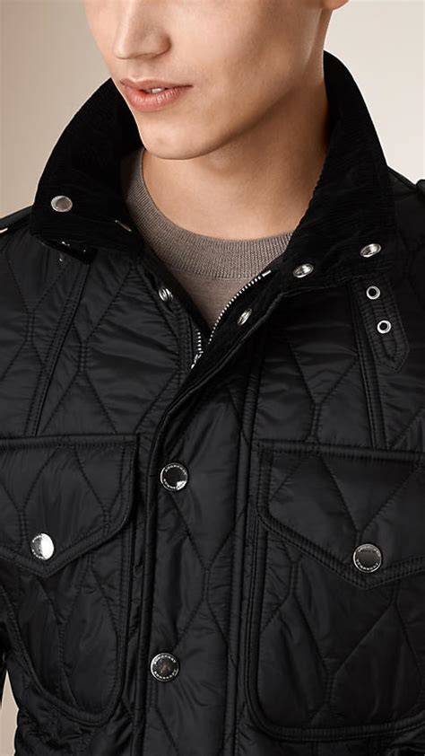 Burberry Diamond Quilted Field Jacket Burberry Lookastic