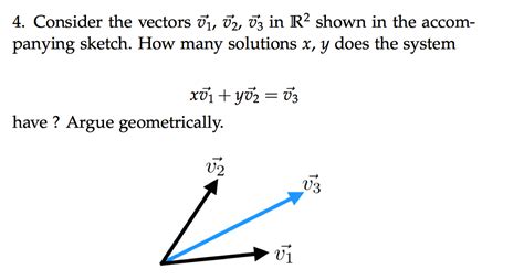 Solved Consider The Vectors V1 V2 V3 In R2 Shown In The