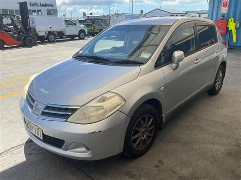 Damaged Nissan Tiida In Wiri At Turners Damaged And End Of Life