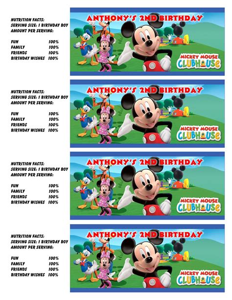 Free Mickey Mouse Clubhouse Printable Party Kit Artofit