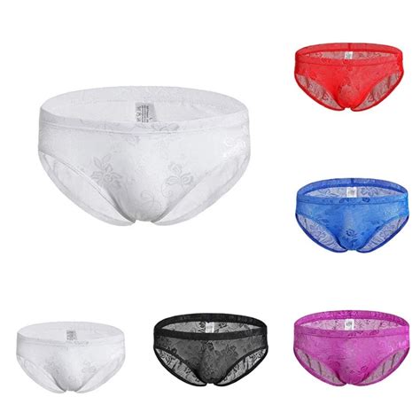 SOUS VÊTEMENTS SEXY EN dentelle homme slips basse hauteur poche lingerie culott EUR 7 15