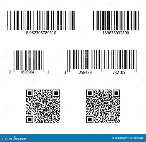 Digital Barcode Supermarket Barcodes Scan Code Bars And Industrial Images