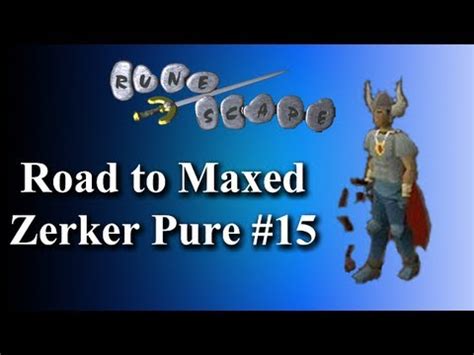 Runescape Road To Maxed Zerker Pure Progress Video Youtube