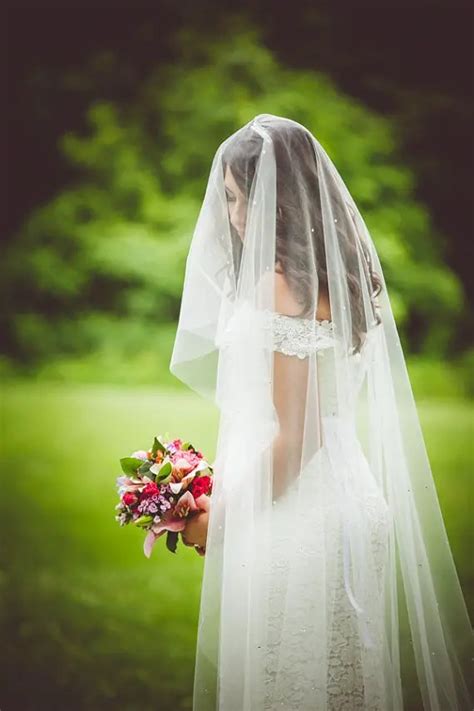 Long Length Wedding Veil With Swarovski Crystals