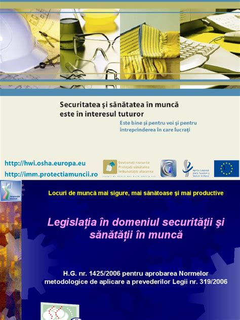 PDF Prezentare Sanatate Si Securitate In Munca DOKUMEN TIPS