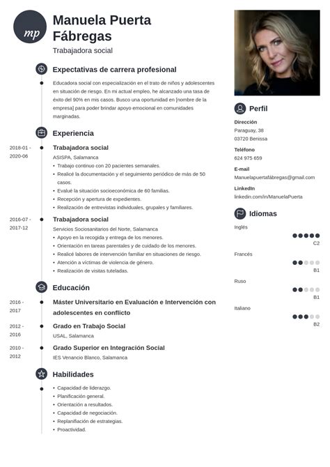 Perfil Profesional Ejemplos Para Poner En El Currículum