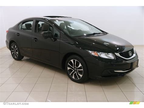 Crystal Black Pearl Honda Civic Ex Sedan Photo