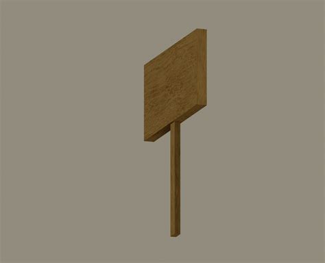 Wood Sign 3D Model - TurboSquid 2045353