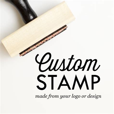 Logo Stamp for business Custom stamp with logo Rubber stamp | Etsy