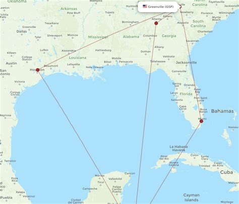 All Flight Routes From Roatan To Greenville RTB To GSP Flight Routes