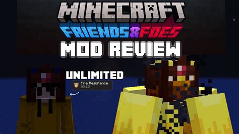 Friends And Foes Mod Minecraft Mod Review Youtube