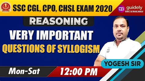 12 PM Syllogism Reasoning Tricks SSC CGL CPO CHSL 2020