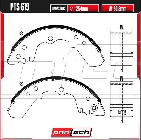 Zapatas Para Freno De Tambor Pts Autopartes Vipla