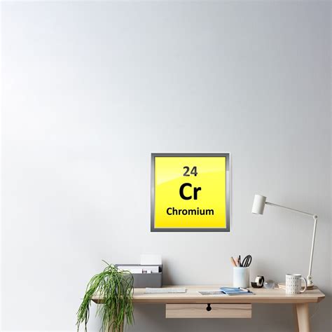 "Chromium Element Symbol - Periodic Table" Poster for Sale by ...