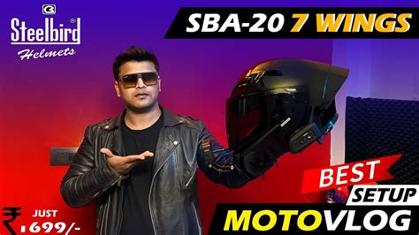 How To Set Up Motovlog On Steelbird Viral Helmet Sba Wingsis It